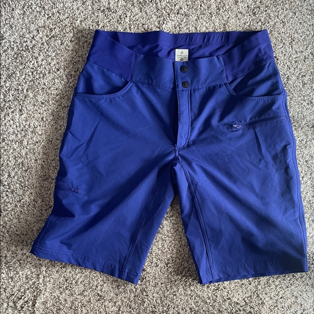Women's Royal Blue Bike Shorts by Shredly